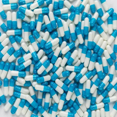 Personnalisable Bleu Ciel Bleu Océan Blanc Capsules de gélatine vides Capsules de gélatine dure Taille 000 00 0