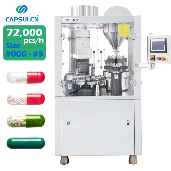 Njp1200 Pharma de haute qualité Petite machine de remplissage de capsules entièrement automatique Capsule médicale Making Machine